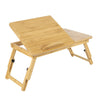 Bamboo Laptop Desk Stand Foldable Leg W/Drawer Notebook Sofa Bed Table Tray UK