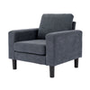 Modern L-Shaped Corner Sofa 2 3 Seater Armchair Couch With Footstool
