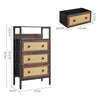 3/4/5/6/8 Drawers Dresser Tower Organizer Storage Chest of Drawers Metal Frame