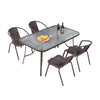 Garden Patio Rectangle Table 4/6 Chair Outdoor Conservatory Bistro Furniture Set