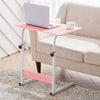 Height Adjustable Mobile Laptop Table Over Sofa Bed Computer Desk Lap Tray Stand