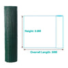 6M/ 30M PVC Green Coated Chicken Wire Mesh Fencing Garden Barrier Metal Fence