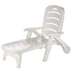 Plastic Garden Sun Lounger Outdoor Folding Day Bed Chair Beach Pool Recliner