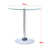 Small Tempered Glass Top Table And 2/4 Chairs Breakfast Bar Kitchen Dining Room