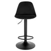 1/2/4/6x Velvet Bar Stool Breakfast Pub Stool with Backrest Footrest Adjustable