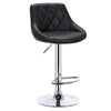 1/2x Bar Stool Swivel Gas Lift PU Leather Padded Barstool Breakfast Kitchen Pub