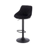1/2/4/6x Bar Stool with Velvet Padded Swivel Gas Lift Barstool Kitchen Cafe Pub