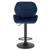 1/2/4/6x Bar Stool Swivel Gas Lift Adjustable Height Barstool with Velvet Padded