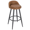 1/2/4/6x Bar Stool Faux Leather Breakfast Kitchen Bar Chair w/ Backrest Footrest