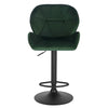 1/2/4/6x Bar Stool Swivel Gas Lift Adjustable Height Barstool with Velvet Padded