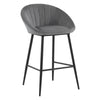 1/2/4/6x Velvet Bar Stool Breakfast Chair High Counter Barstool Pub Restaurant