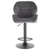 1/2/4/6x Bar Stool Swivel Gas Lift Adjustable Height Barstool with Velvet Padded