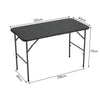 Wood Effect Garden Table and 2/4 Chairs Folding Camping Picnic Bistro Dining Set