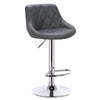 1/2x Bar Stool Swivel Gas Lift PU Leather Padded Barstool Breakfast Kitchen Pub