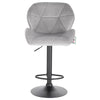 1/2/4/6x Bar Stool Swivel Gas Lift Adjustable Height Barstool with Velvet Padded