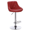 1/2x Bar Stool Swivel Gas Lift PU Leather Padded Barstool Breakfast Kitchen Pub