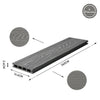 3.6m Decking Tiles Composit WPC Embossed Outdoor Decking Terrace Flooring Boards