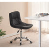 Adjustable Cushioned Computer Desk Office Chair Chrome Legs Lift Swivel Chairs