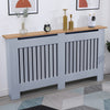 White Radiator Cover Cabinet Small Large Modern MDF Slat Wood Grill Furniture