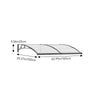 Door Canopy Window Awning Rain Shelter Front Back Porch Outdoor Patio Roof Cover