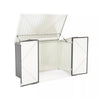 Outdoor Garden Storage Shed Bike Metal Pent Tool Shed House Can Put 2-4 Bicycles