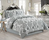 3 Pcs Bedspread Jacquard Quilted Heavy Comforter Bedding Set Bed Throw & Pillows