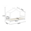 Single Kids Floor Beds Pine Wood House Bed Frame Toddler Children Bedstead Cabin