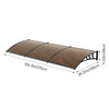 Door Canopy Window Awning Rain Shelter Front Back Porch Outdoor Patio Roof Cover
