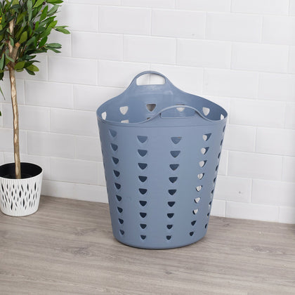 Large Flexible Plastic Laundry Clothing Flexi Washing Storage Basket Organiser