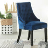 Tufted Studded Velvet Dining Accent Chair Victoria Door Knocker | SINGLE WINDSOR