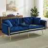 MODERN VELVET SOFA BED 2 SEATER CLICK CLACK SOFA SETTEE COUCH FOR LIVING ROOM