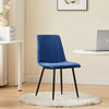 Dining Chairs Velvet Set Padded Seat Metal Leg Kitchen Chair Home Office