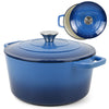 Cast Iron Casserole Dish Pot With Lid Dutch Oven 5L Enameled Stew Pot Stockpot