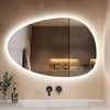 Illuminated Bathroom Mirror with LED Lights 3 colors Dimmable Demister Irregular