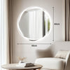 LED Bathroom Mirror with 3 Mode Lights Demister Illuminate Touch Sensor Anti-fog