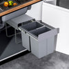 Pull Out Kitchen Waste Recycle Soft Close Dustbin Under Sink Rubbish Bin 30L/40L