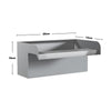 20/30/60cm Stainless Steel Spillway Waterfall Water Blade Koi Pond Weir Cascade