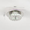 LED Crystal Chandelier Ceiling Light Round/Square Pendant Lamp Dining LivingRoom
