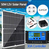 25W Power Panel Kit Battery Charger Controller For Car Van Caravan Boat