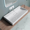 Modern Bathroom Wash Basin Sink Stone Resin Countertop Wall Hung Full Size Range