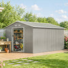 Garden Shed Storage Large Yard Store Sliding Door Metal Roof Tool Box