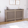 White Radiator Cover MDF Small Large Modern Wood Slat Grill Cabinet Furniture