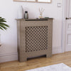 White Radiator Cover MDF Small Large Modern Wood Slat Grill Cabinet Furniture