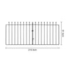 LARGE METAL GARDEN FENCE GATE WROUGHT IRON GATES PATIO MODERN WALL FITTINGS INCL