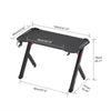 100/120cm RGB Gaming Desk Computer Desks with LED Lights Cool Gaming Atmosphere