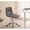 Adjustable Cushioned Computer Desk Office Chair Chrome Legs Lift Swivel Chairs