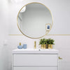 Large Round Wall Mounted Mirror Bathroom Bedroom Makeup Dressing Mirror Circle