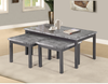 Lucy (2+1) Coffee With 2 Side Tables MDF Wooden Marble Effect Nest Marble Look