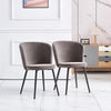 Dining Chairs Set of 2/4 Velvet Kitchen Chairs with Metal Legs