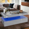 High Gloss LED Coffee Table With Storage 2 Drawers Modern Living Room Furniture